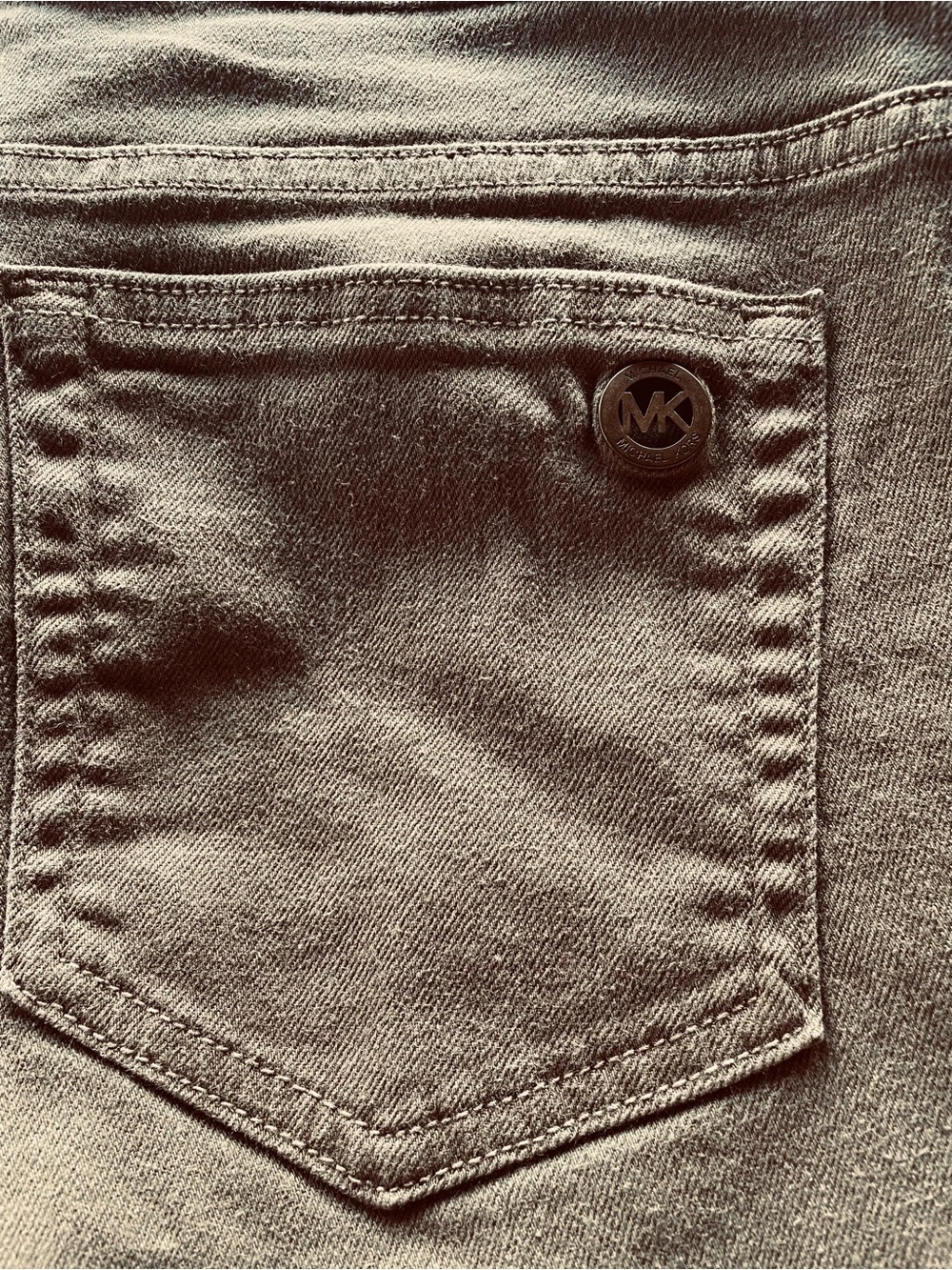 Michael Kors Women's Ankle Jeans in Light Olive Green Size 14